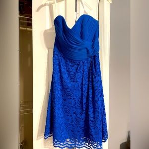 Blue dress from David’s Bridal size 4